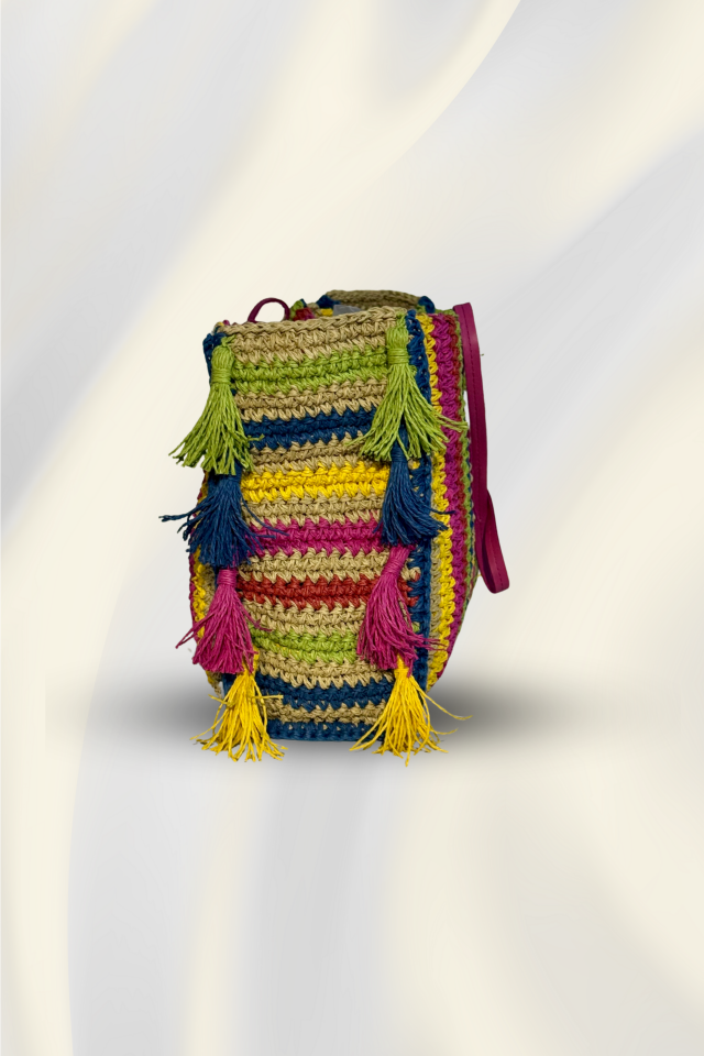 Renkli Püskül Tote – Enerjik Özgürlük