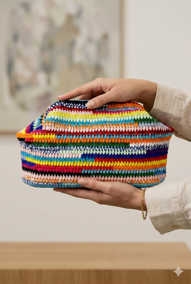 Maxi Renk Bahçesi Clutch