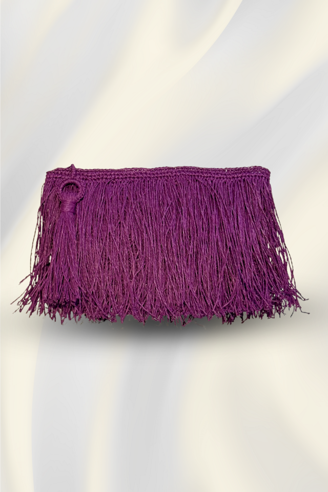 Püskül Clutch – Mor