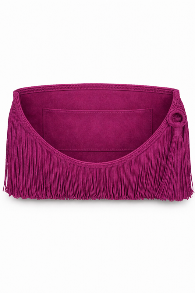 Püskül Clutch – Mor