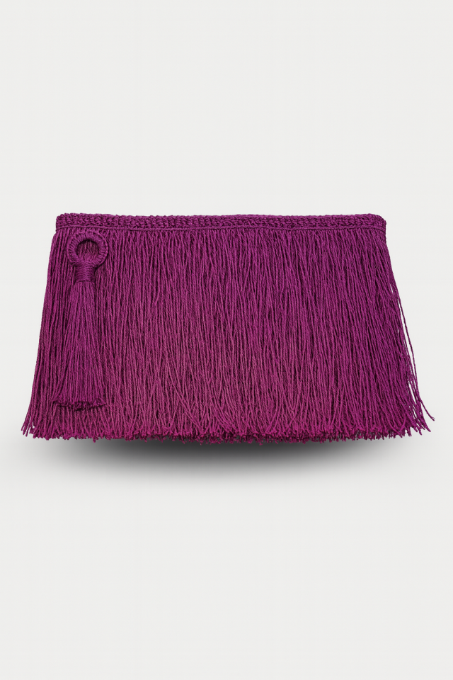 Püskül Clutch – Mor