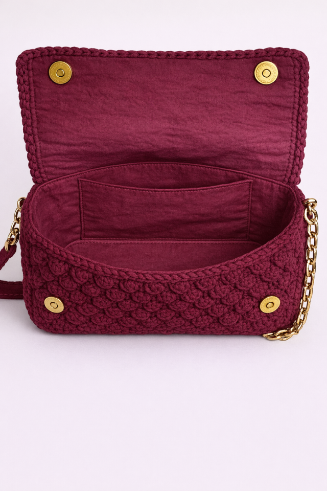 Ponçik Çanta – Bordo