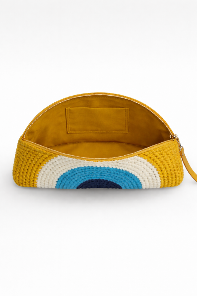 Nazar Clutch – Sarı