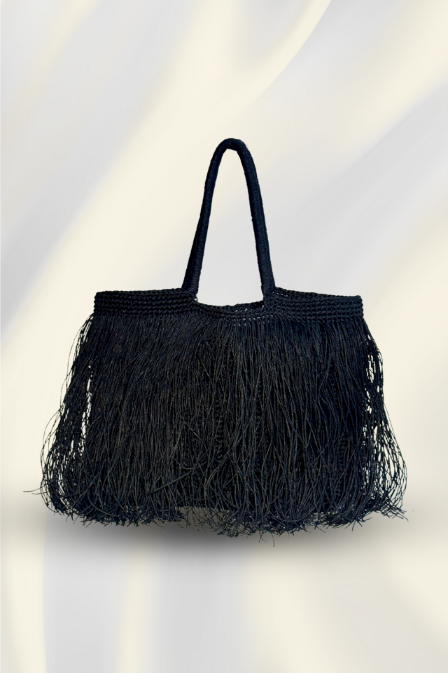 Püskül Tote – Siyah