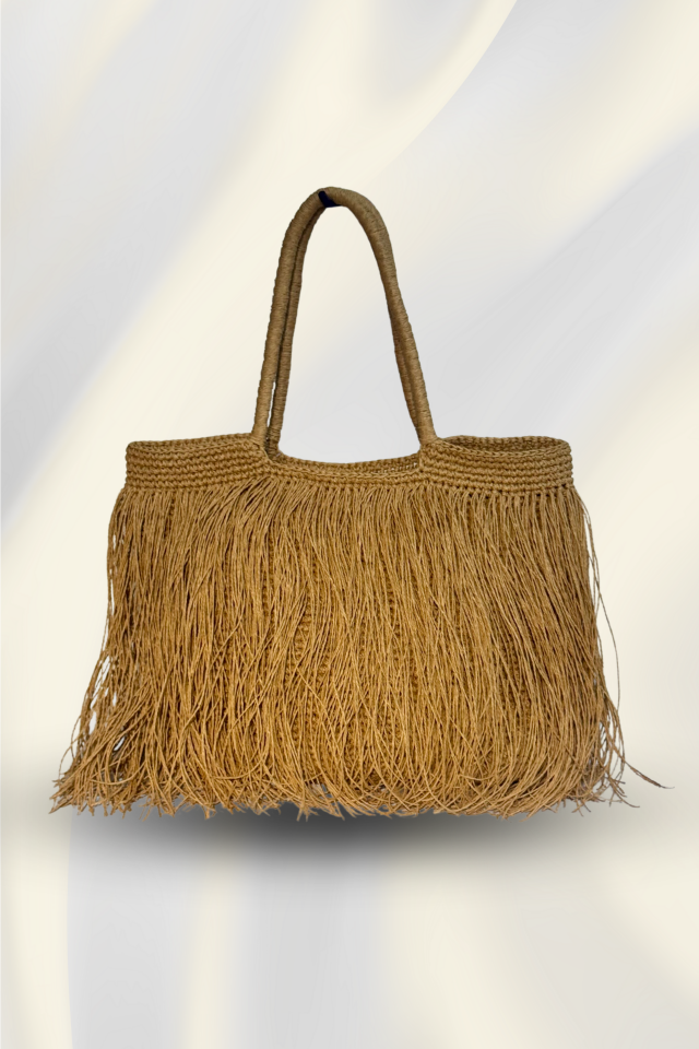 Püskül Tote – Kahverengi