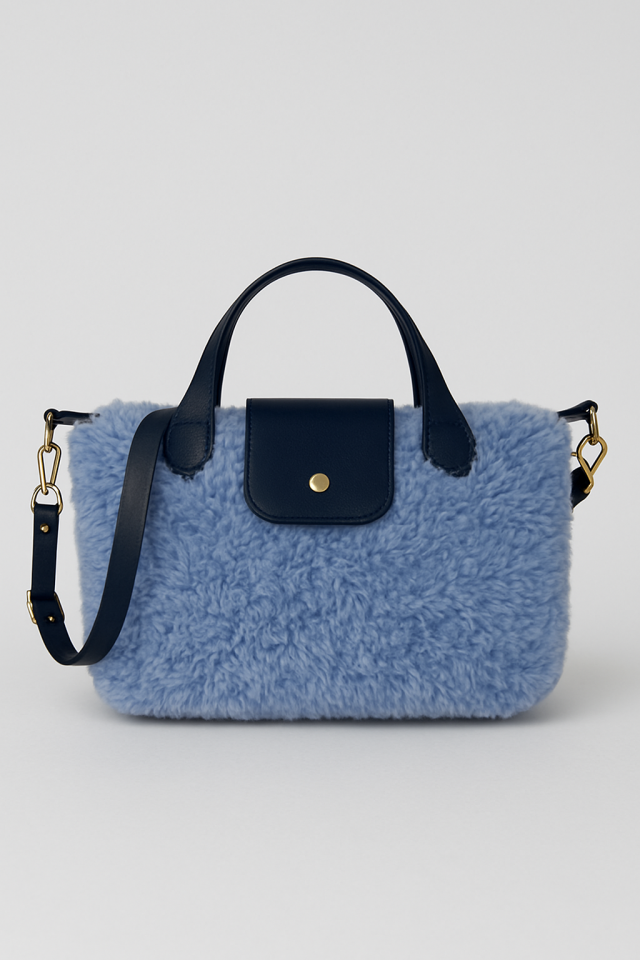 Kürk Çanta – Mavi
