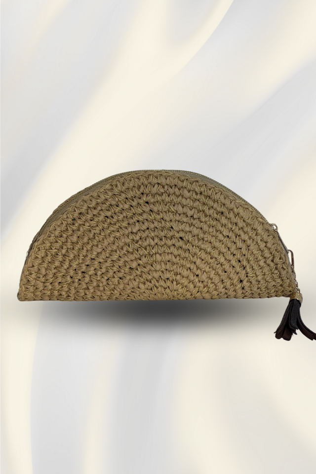 Doğal Hasır Clutch