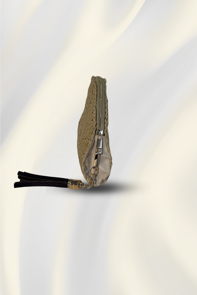 Doğal Hasır Clutch