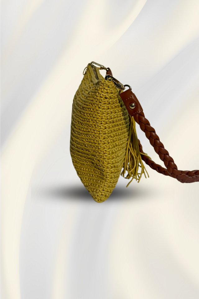 Püskül Zarafeti Çanta – Sarı