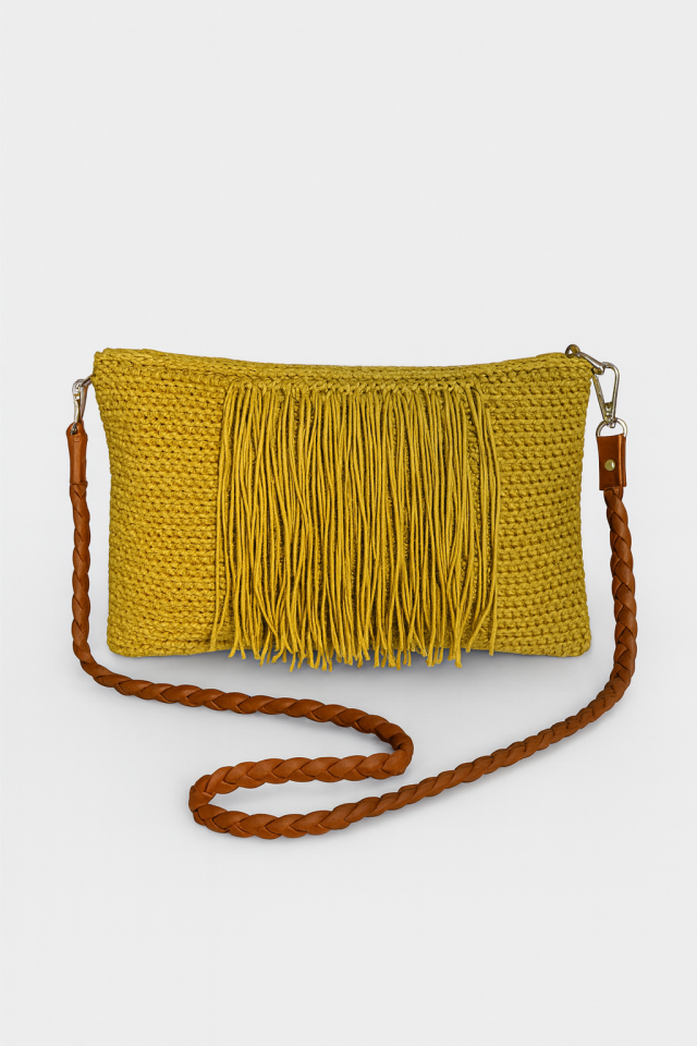 Püskül Zarafeti Çanta – Sarı