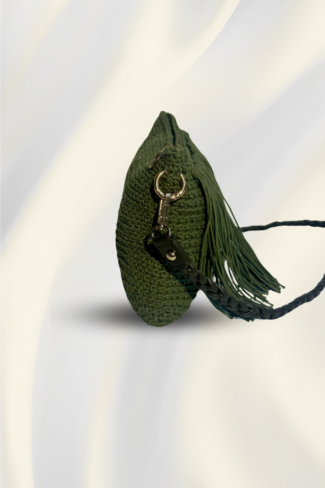 Püskül Zarafeti Çanta – Yeşil