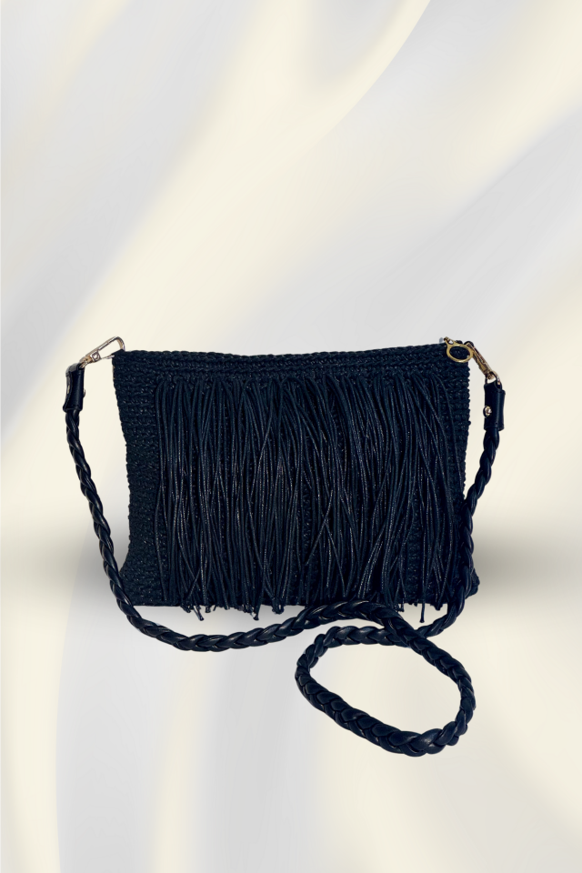 Püskül Zarafeti Çanta – Siyah