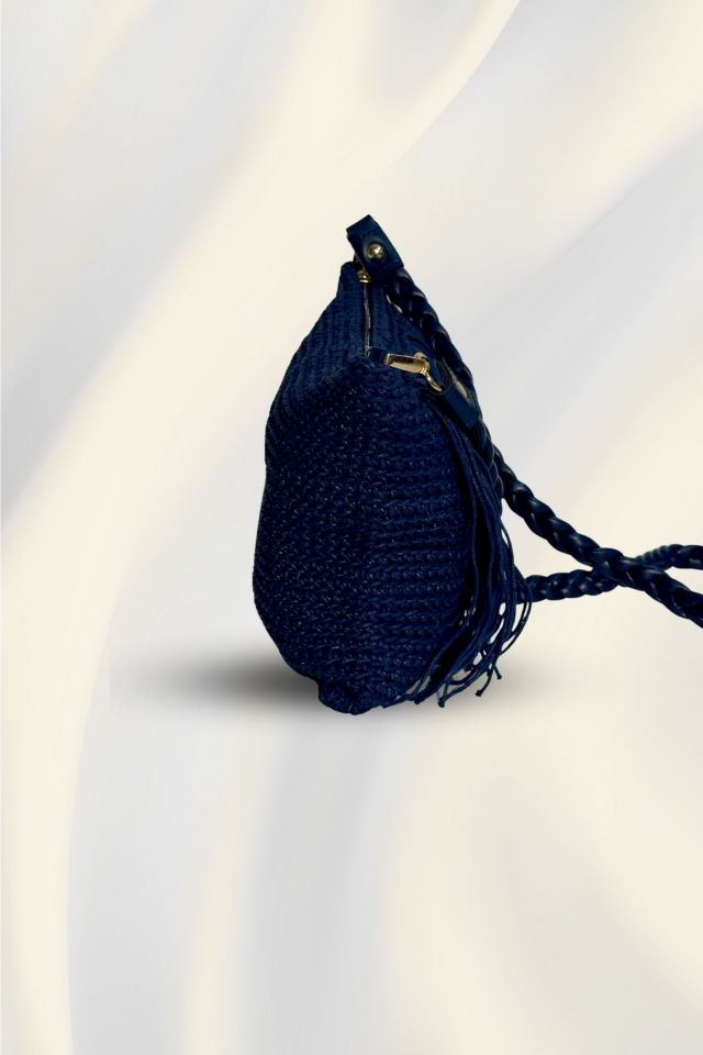 Püskül Zarafeti Çanta – Lacivert