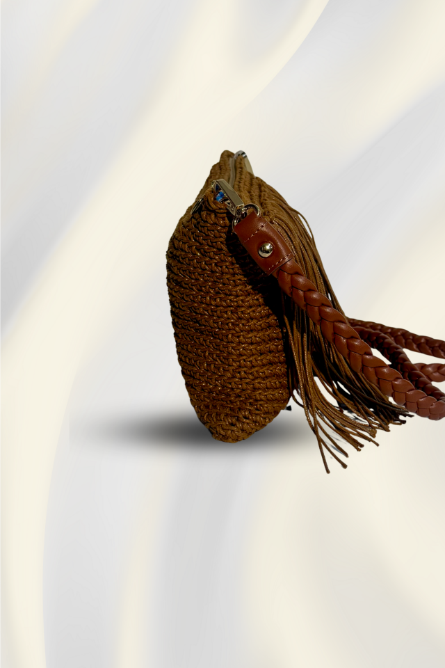 Püskül Zarafeti Çanta – Kahverengi