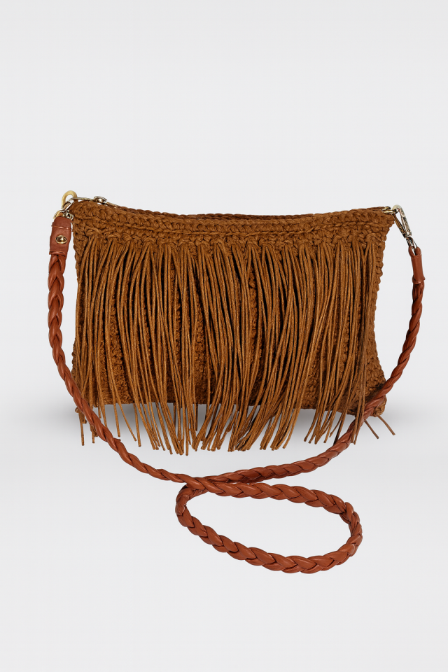 Püskül Zarafeti Çanta – Kahverengi