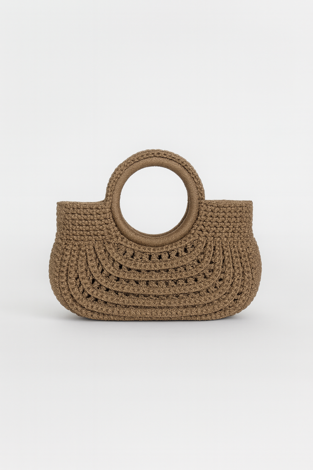 Mini Kleopatra Çanta – Zamansız Asaletin Modern Yansıması - Kahverengi