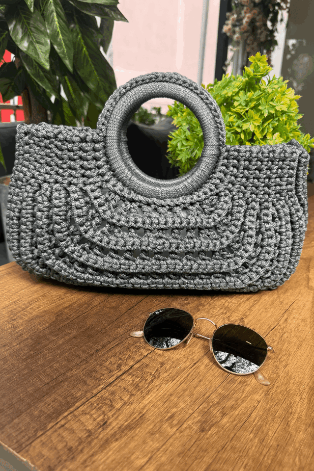 Kleopatra Çanta – Zamansız Asaletin Modern Yansıması - Gri