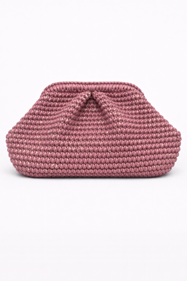 Büzgü El Çantası - Pembe