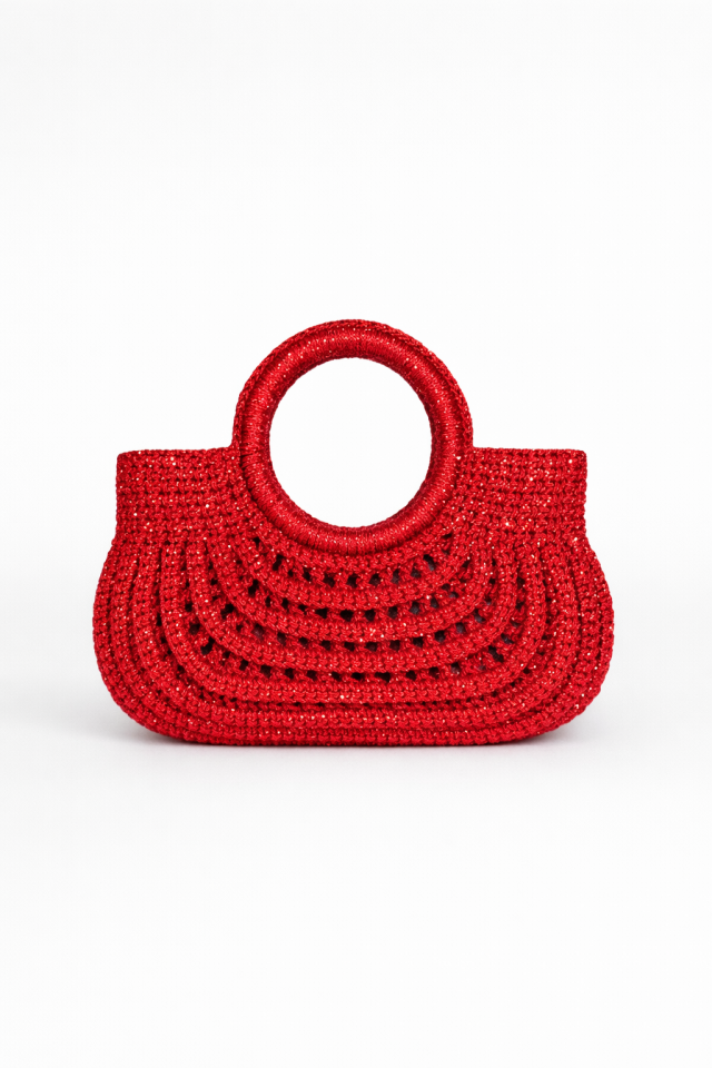 Mini Kleopatra Çanta - Kırmızı
