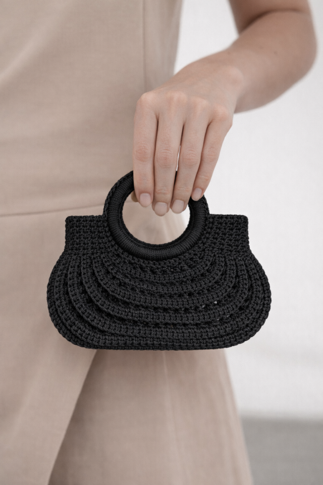 Mini Kleopatra Çanta - Siyah