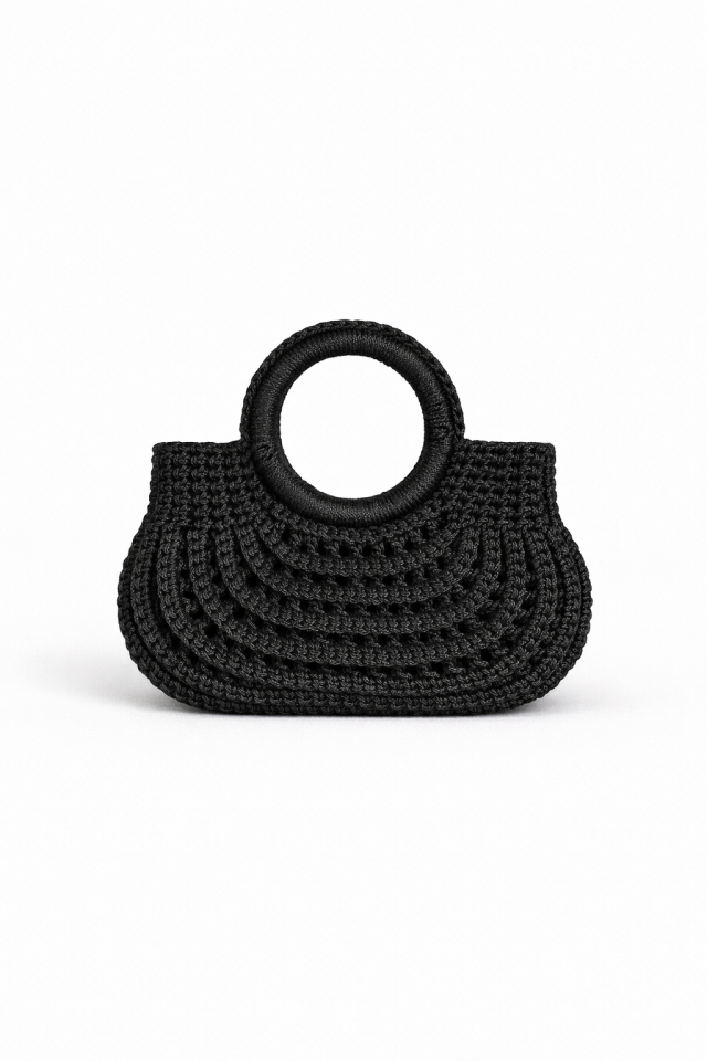 Mini Kleopatra Çanta - Siyah