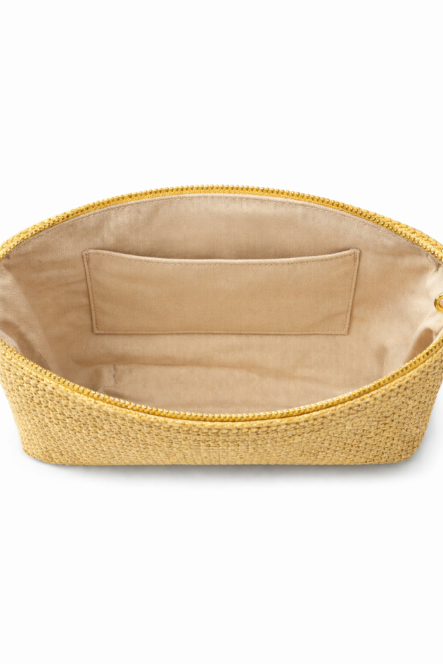 Nazar Gözlü Örgü Clutch - Bej