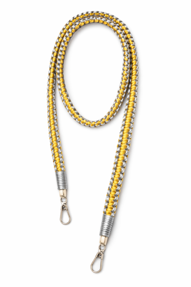 Örgü Telefon Askısı – Altın&Gümüş