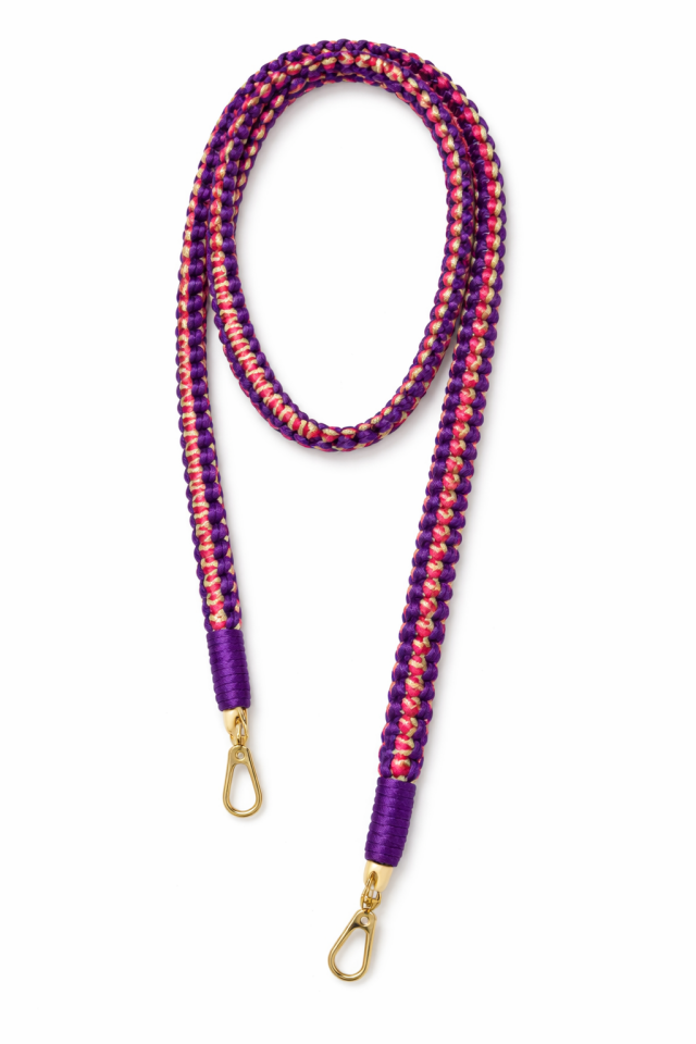 Örgü Telefon Askısı – Pembe&Mor